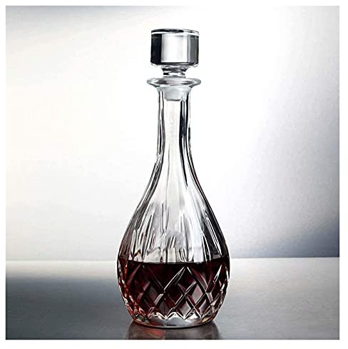 DEFBOW Decanter Whisky Decanter Vino Decanter Vino Decanter Cantina Vino Bottiglia Vetro Cristallo Trasparente