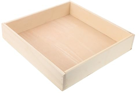 Gatuida Kids Sand Tray Portable Sandbox for Indoor and Outdoor Play, Mini Square Sand Storage Box 30x30x6cm, Children's Toy Organizer for Sensory Activities and Fun