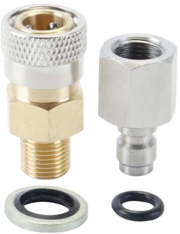 Hoite 8-tums liten BSP snabbkopplingssats, universell 1/8 tum BSPP hangängad adapter för PCP tryckluftspistol.