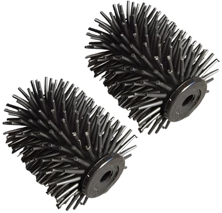 Alriedy 2er Set Klobürste Silikon Schwarz | Silikon Klobürste Ersatz, Toilettenbürste Ersatz fur Wenko Ersatzbürstenkopf Kompatibel Für WC Garnituren