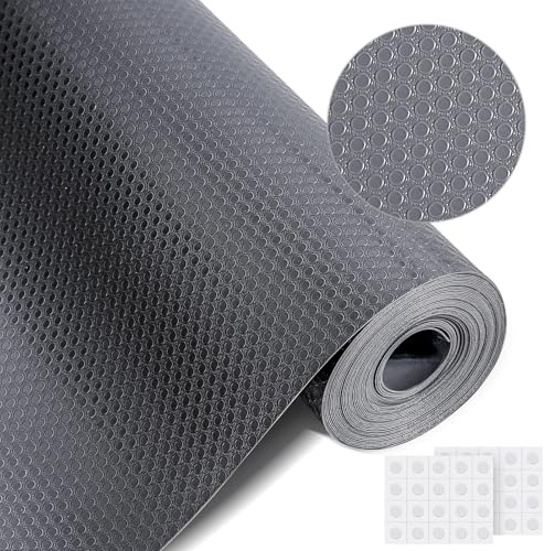 moinkerin Lådfoder 60 × 600 cm, 450 gsm icke-självhäftande kökshyllor, vattentät och oljesäker EVA skåpmatta, halkfritt kyl- och kökshyllskydd