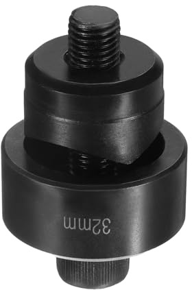 QUARKZMAN Blechlochstanze 32mm, Wälzlagerstahl Präzisionsschnitt Manuelles Ausschlagwerkzeug, Lochstanze Locher Locheisen Stanze Set Werkzeug für Metallplatten Spüle Edelstahl Schwarz