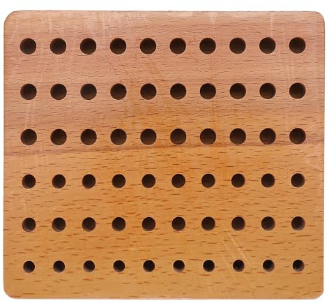 Akozon Rack Holz Werkzeugständer Locher Werkzeugaufbewahrung Organizer Rack 60 Löcher – Werkzeuge & Heimwerker