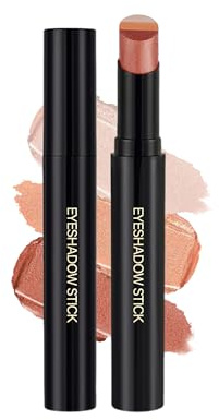 3 Farbe Lidschatten Stift Orange, Wasserfest Langanhaltend Lidschattenstift | Glitter Gradient Eyeshadow Stick, Cremige Seidige Textur, Schnelle Anwendung, Hochpigmentierter Knitterfrei Buildable Makeup