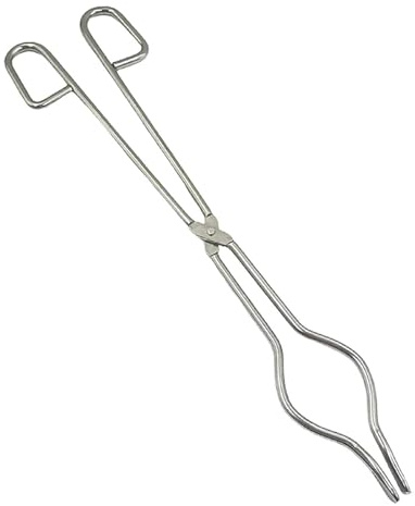 LRXFPIYF Pinzas para, Herramienta para Metalurgia, Soporte para Fundición de Laboratorio, Pinzas para Horno, para Fundición Industrial, Manipulación de, 34 Cm