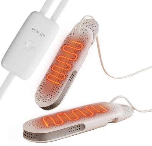 Elektrischer Schuhtrockner - Multifunktionaler Schuhwärmer | Feuerfester Trockner mit Timer zur Geruchsentfernung für Schuhe, Stiefel, Outdoor-Sport, Skifahren, Snowboarden, Fußball, Hockey, Pflege D
