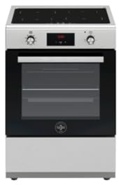 La Germania SE664IX Serie Futura, cocina de 60 cm, placa de inducción con 4 zonas de cocción, horno eléctrico ventilado con 9 funciones, función Booster, clase energética A