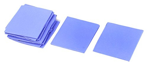 sourcing map 10 Pack Thermal Pads, Heat Resistant Silicone Thermal Pad, 30x30x1mm Thermal Conductive Pad, Heatsink CPU GPU Thermal Pad