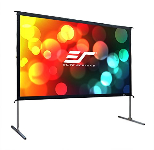 Elite Screens OMS120H2-DUAL Mobile Garten Leinwand Yard Master 2 Dual 266 Outdoor Projection Screen schwarz