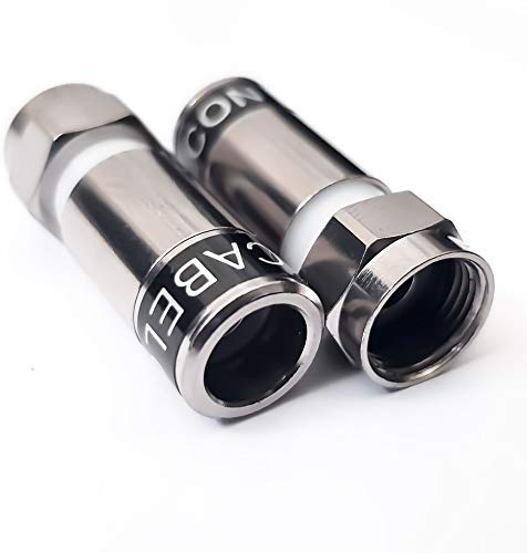 Cabelcon conectores macho F de compresión RG59/6 (3,9) profesional a prueba de agua