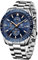 BENYAR Montre Homme Chronographe Etanche Lumineuses Date Montres Bracelet en Acier Inoxydable Grand Cadran Classique Mode Affaires Analogique Quartz Montres Cadeau élégant pour Hommes