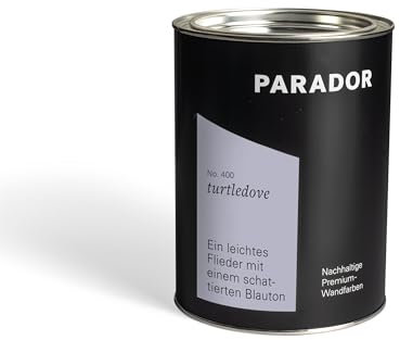 Parador Wandfarbe Turtledove flieder blau pastell 2,5 L - nachhaltige Premium Innenfarbe matt - hohe Deckkraft tropffest spritzfest ergiebig schnelltrocknend geruchsneutral vegan