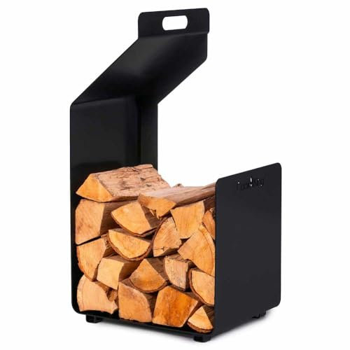 Cook King Outdoor Holzregal, Schwarz, Witterungsbeständig, Bodenmontage, Lagerregal, Outdoor-Aktivitäten