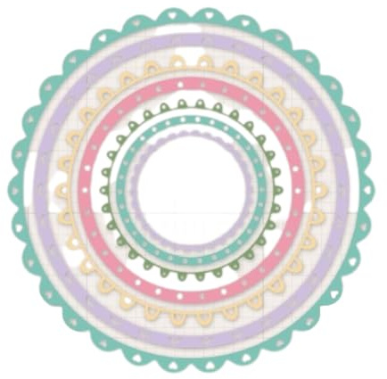 Craftelier - Essentielles Stanzschablonen-Set für Scrapbooking und Basteln | Kreative Kreisform - Durchmesser ca. 4,9 cm bis 14,6 cm