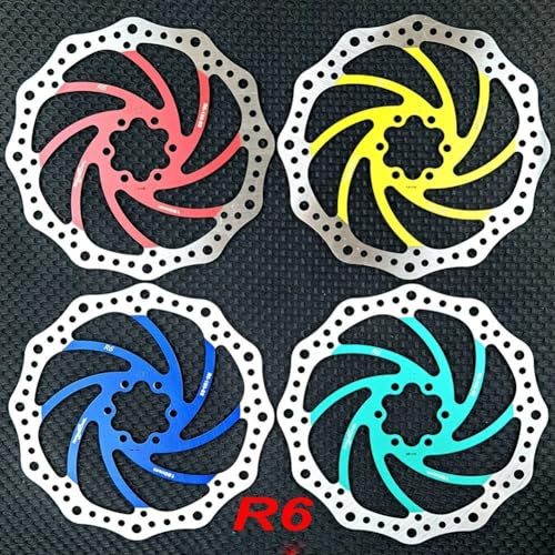 HEIBTENY MTB-Fahrrad-Rotor, 160 mm Scheibenbremse, Edelstahl, Offroad-Fahren (blau 160), M262A5QGI83AGY76GXC402MXD3YZ