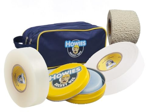 Howies Hockey Set, Tasche, Tape, Griptape und Stutzentape weiß