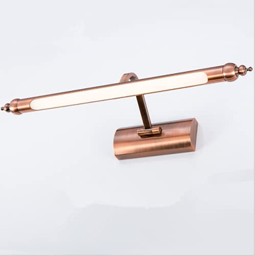 SSNCcNC LED Europäischen Spiegelleuchte 10W Badleuchte Vintage Spiegelschrank Leuchte Spiegellampe Badlampe Wasserdicht Neutrales Licht 4500K Wandleuchte Bilderleuchte L:55CM