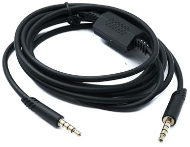 System-S Cavo di ricambio audio 2 m AUX 3,5 mm jack per Logitech G Astro A50 A40 A30 A20 A10 G233