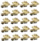 BEAHING Christmas Candle Holder, 20Pcs Christmas Tree Candle Holder Flower-Shaped Gold Candle Holders with Clip Metal Christmas Candle Holder for Christmas Tree Decorations, Candlestick Holders
