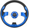 Volante de 13 Pulgadas, Estilo de Carreras Universal PU Aluminio Agarre Coche Volante con Tornillos y Llave para 6 Agujero Adaptador, Especificaciones de Instalación Incluidas