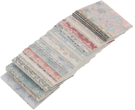 Lurrose 2packungen Notizzettel aus Robustem Collage-Material Wiederverwendbare Nachrichtenaufkleber Collage-Papier mit Vielen Motiven für Bastelprojekte und Persönliche Notizen