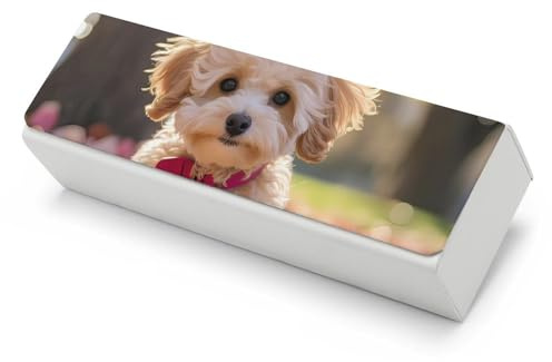 Maltipoo Dog Glasses Case Hard Sunglasses Holder Eyeglasses Organiser Box for Women Men