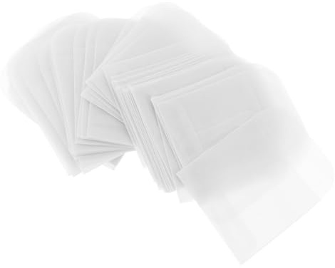Papier Schmuckverpackungsbeutel 50 Stück Weiße für Schmuck und Knöpfe | Kompakt und Tragbar, Einfache Aufbewahrung, Vielseitiges Design, Unterwegs für Jeden Anlass