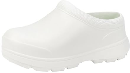 Zoccoli Sanitari Uomo, Zoccoli Sanitari Donna e Uomo, Scarpe Infermiere Unisex, Clogs Ortopediche Ciabatte Infermiera Antinfortunistiche Calzature Infermieri Lavoro Zoccolo Cucina Chiuse Bianco 36