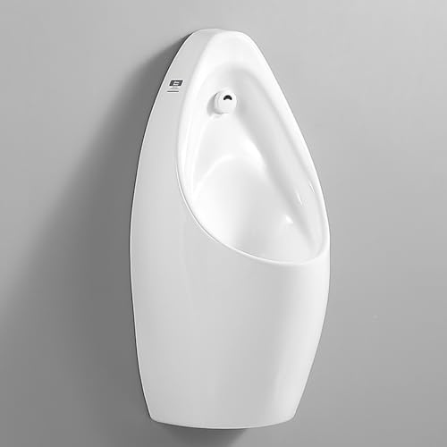 Urinoirs en céramique anti-déversement pour hommes,Urinoir mural Anti-éClaboussures à Capteur Intelligent,rinçage automatique par induction,Urinoir à chasse d'eau haute efficacité,Pour hôtels