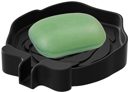 Jabonera Accesorio de baño autovaciado Antideslizante y de Secado rápido