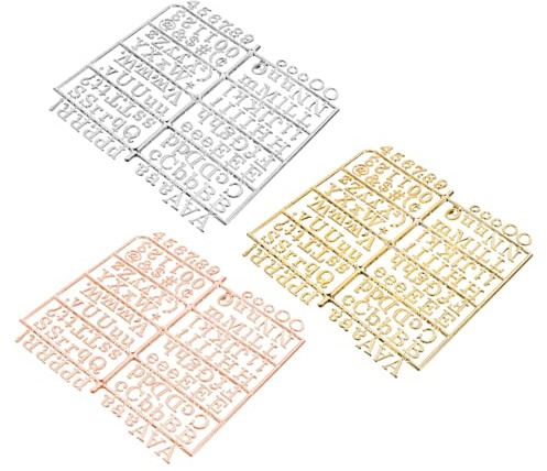 FIXOSHEE 3 pièces Lot de Planches Lettres Plastiques Flexibles pour Tableau Feutrine Alphabets Chiffres et Symboles Outil Éducatif et Message Décoratif pour Maison et Bureau