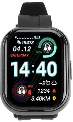 Plyisty Montre Intelligente 2 en 1 avec écouteurs, écran Tactile Complet de 2,01 Pouces, Tracker d'activité D'appel, écouteurs Intégrés pour la Course à Pied, la Natation et Les Sports
