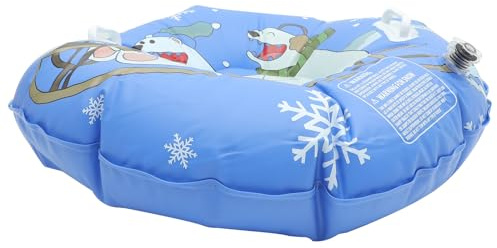 ULTECHNOVO Slittino Gonfiabile per in PVC Resistente al Freddo Tubo da Neve Struttura Airbag Ermetica Leggero e Portatile per Attività Invernali All’Aperto