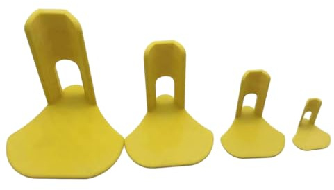 Tmboryuu 4 morsetti per gambe di pollo per uccelli feriti e pollame aviatori stecca per una fornitura rapida sicura e rapida per agricoltori pollame gamba brace
