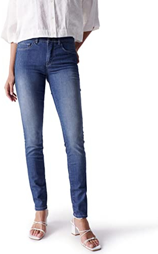 Salsa Jeans Push in en Denim Bleu foncé et Jambe Skinny