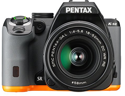 Pentax K-S2 Appareil Photo Reflex numérique 3 (7,62 cm) 20 Mpix Wi-FI HDMI USB Noir/Orange + Objectif DAL 18-50 mm WR
