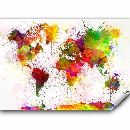 murando - Carta da parati 250x175 cm Fotomurali in TNT Murale alla moda Decorazione da Muro XXL Poster Gigante Design Soggiorno Cameretta Carta per pareti Camera da Letto mappamondo k-B-0002-a-a