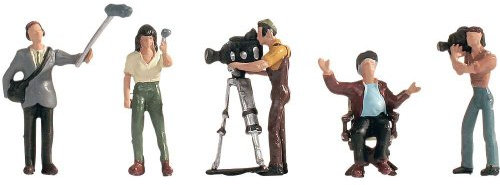NOCH® Kamerateam, Miniatur-Figuren Set, H0 Modellbau-Zubehör für kreative Dioramen und Szenen
