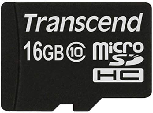 Transcend 16GB microSDXC/SDHC Class 10 (Premium) | Kompatibel mit DSLR- und Digitalkameras