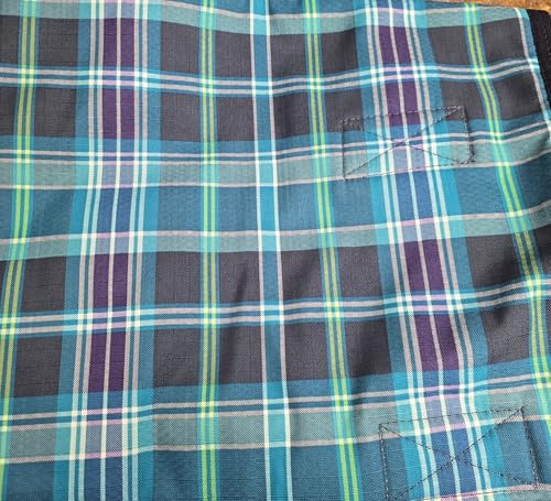 Halsteil 1200 Denier für Regendecke Decke Grün Karo Fleece Lining S L XL XXL 60-100 cm (L : 785-80 cm Rücken)