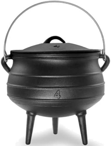 Cuisiland Seasoned 10 Quart Cast Iron Potjiekos