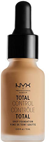 NYX Professional Makeup Total Control Drop Foundation, Präzise Dosierung, Aufbaubare Deckkraft, Langanhaltend, Vegane Formel, Mattes Finish, Farbton: Classic Tan