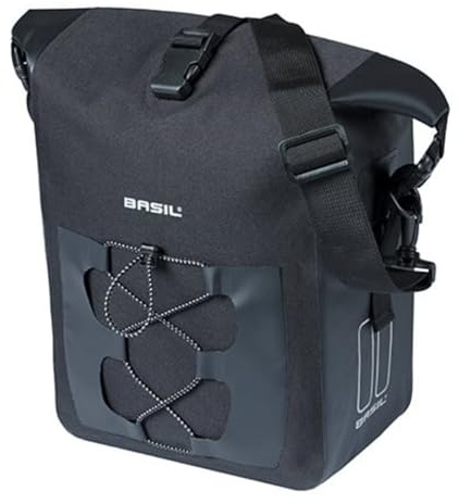 Basil Navigator Waterproof M - Einzeltasche Schwarz - 100% Wasserdicht (IPX3)