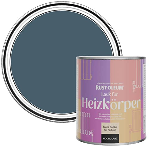 Rust-Oleum Blue Heat Resistant Radiator Paint in Gloss Finish - Blueprint 750ml