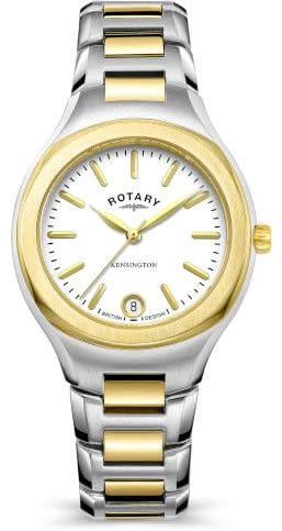 Rotary Kensington damklocka, Lb05106/02 Tvåfärgat guld, LB05106-02-AMZUK