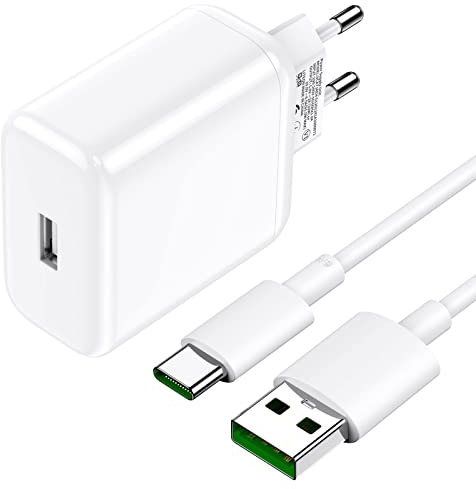 65W USB Ladegerät für Oppo Super VOOC Charge USB Netzteil mit Ladekabel USB Typ C Adapter Schnellladegerät für Oppo Find X5 X5 Pro X5 Lite X3 Pro X3 Neo X2 X2 Pro Reno 8 A96 A76 A74 A16 Oneplus 9 Pro