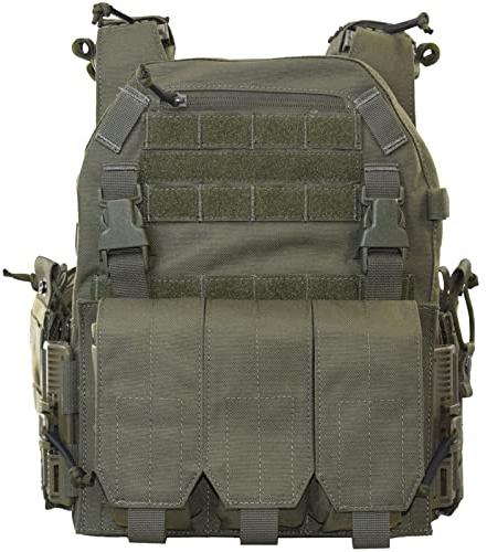 Taktische Plattenträger, Leichter Taktische Plate Carrier Schutzweste mit MK3 Magazintasche aus 1000D Nylon Schnelllösesystem MOLLE Kompatibler Plattenträger für Paintball Airsoft