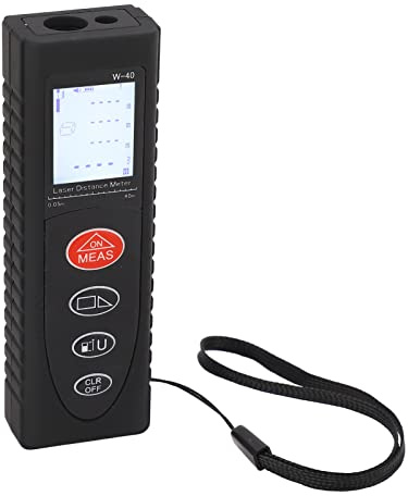 Ruban à Mesurer Laser, Télémètre Laser 40 Mètres Mini Ruban à Mesurer Numérique Portable Outil de Mesure Précis de la Distance/surface/volume