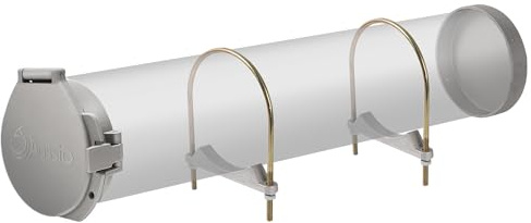Aussio - Kanaltransportsats för 15 cm PVC-rör, förbättrad säkerhet, takräcken för lastmonterade bagagehållare, inklusive rörhylla för