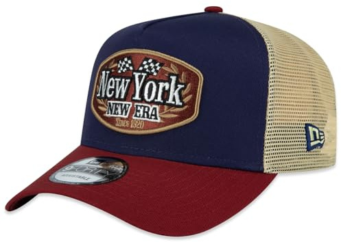 New Era E-Frame Trucker Cap - Motorsport Racing Navy